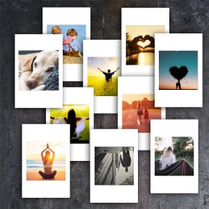 45 Adet Mini Pola Kart