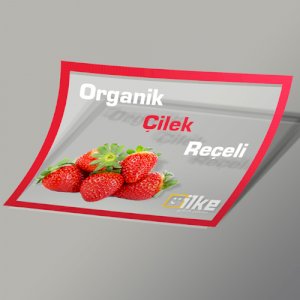 Şeffaf Beyaz Baskı Etiket