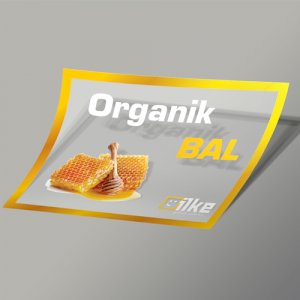 Şeffaf Yaldız Baskı Etiket